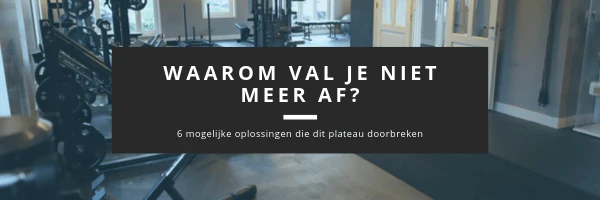 Hoe komt het dat je niet meer afvalt?