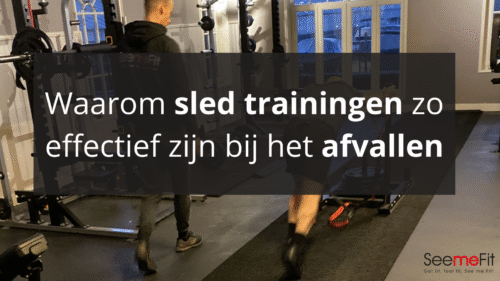 Sled training en afvallen
